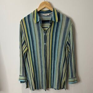 RODIER Multicolor Striped Blouse. VINTAGE. Size 42. (Approx 10)